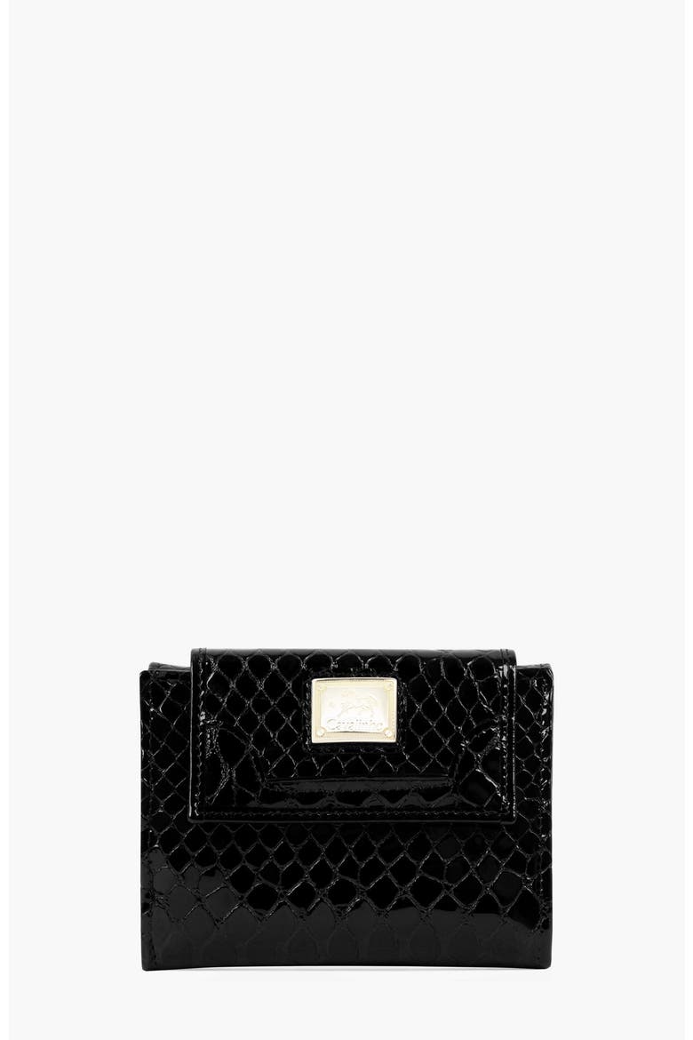Gallop Patent Leather Wallet 215, Main, color, Black