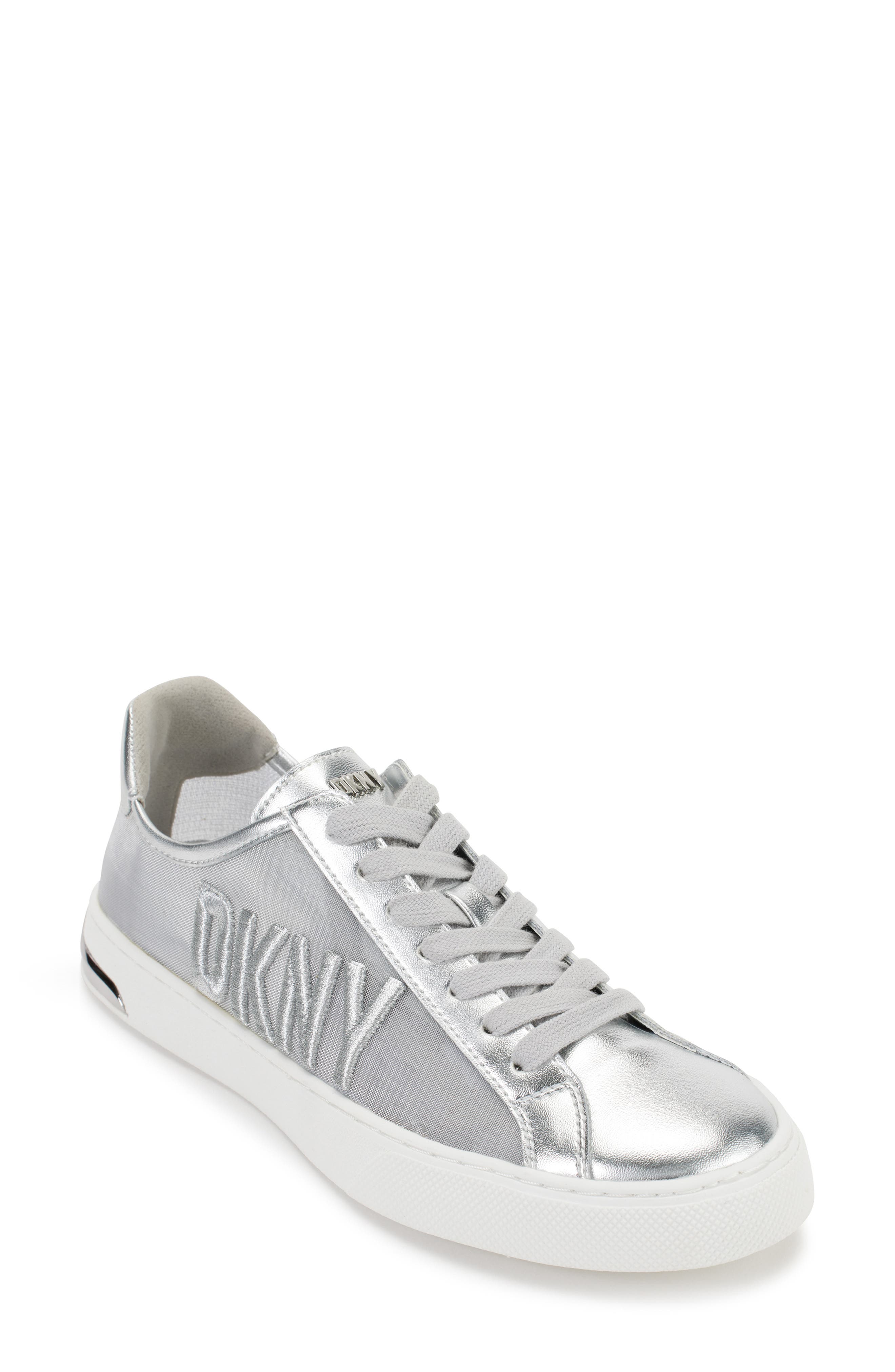 DKNY Sina Metallic Mesh Sneaker, Main, color, 