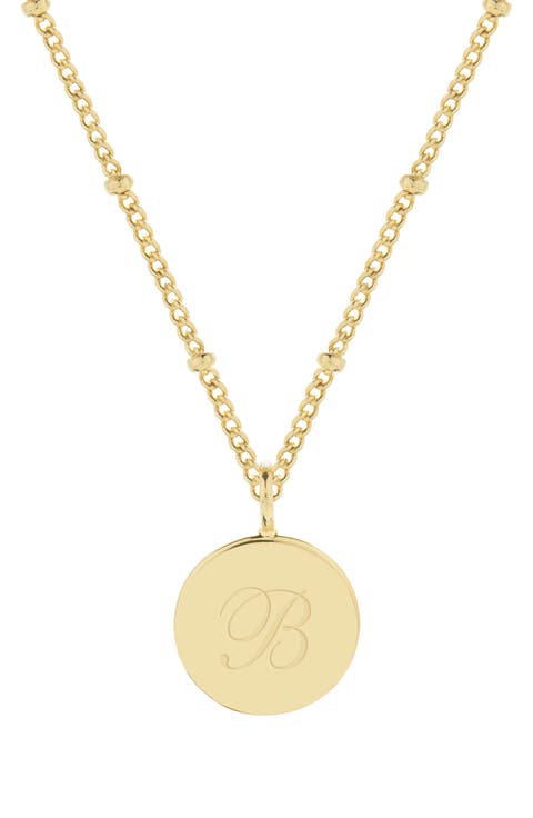 Lizzie Initial Pendant Necklace