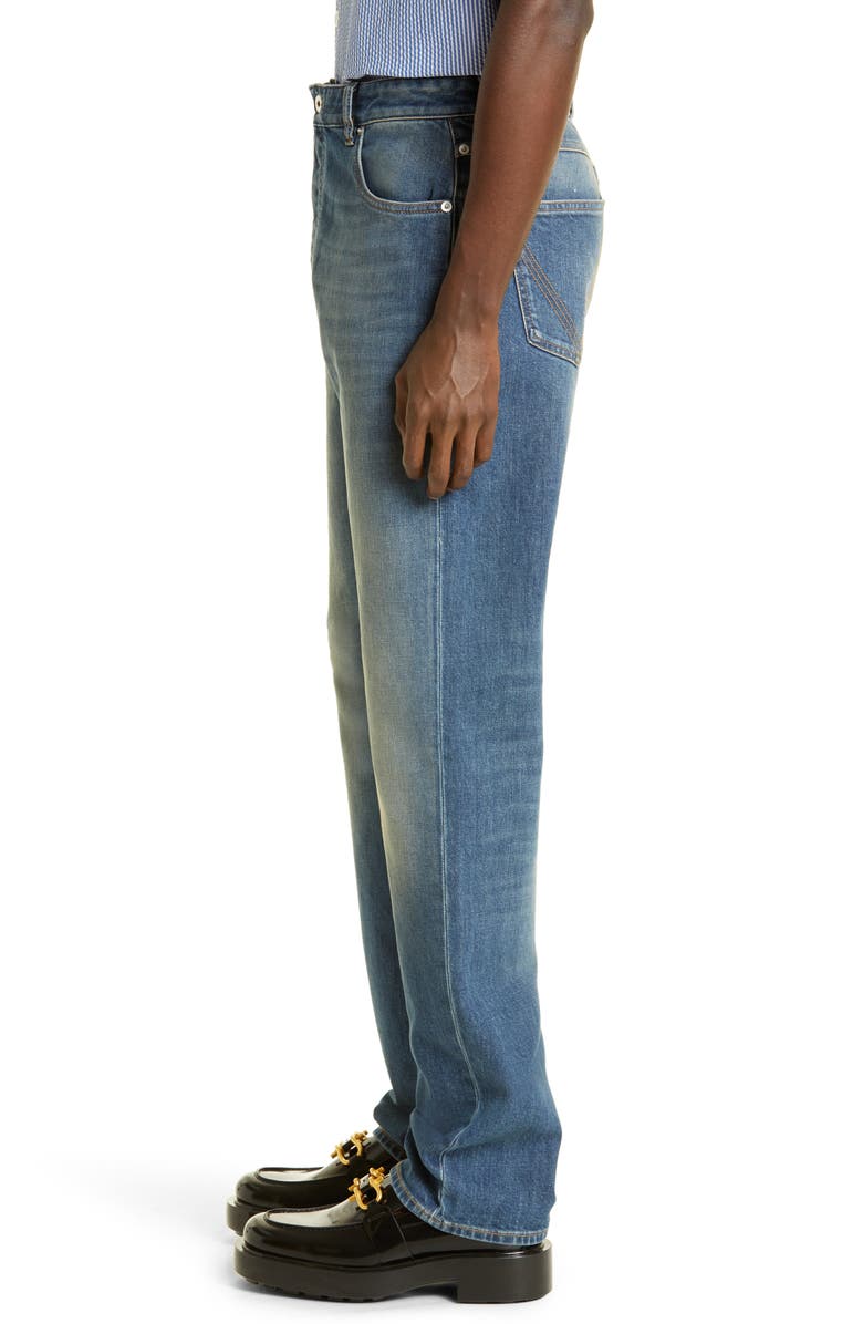 Bottega Veneta Slim Fit Stretch Denim Straight Leg Jeans, Alternate, color, 