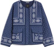 Weekend Max Mara Jader Bandana Print Quilted Cotton Jacket