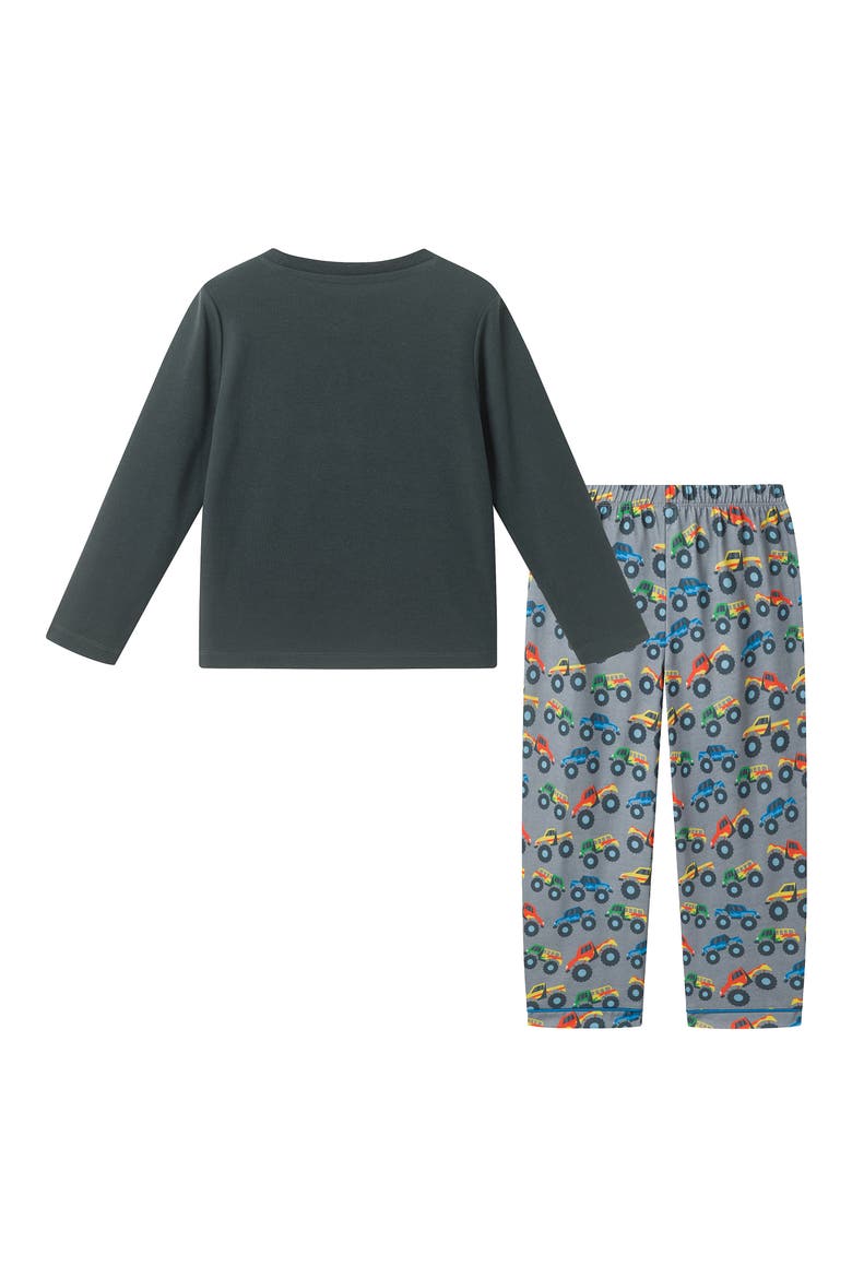 Kids' Monster Truck Two-Piece Pajamas, Alternate, color, GYA