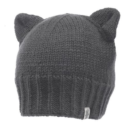 Nirvana Designs Kitty Ear Hat In Charcoal