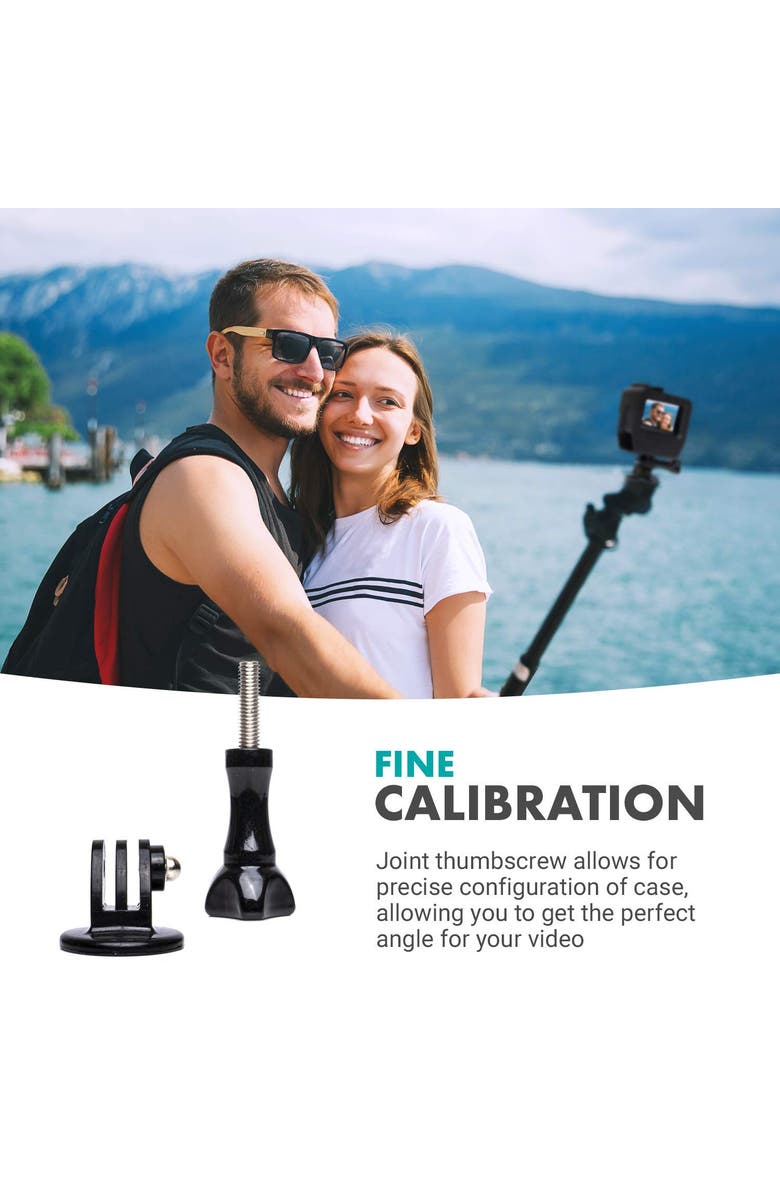 MOVO GPR-5 Media Housing Case Compatible with GoPro HERO5, HERO6, HERO7, Alternate, color, Black