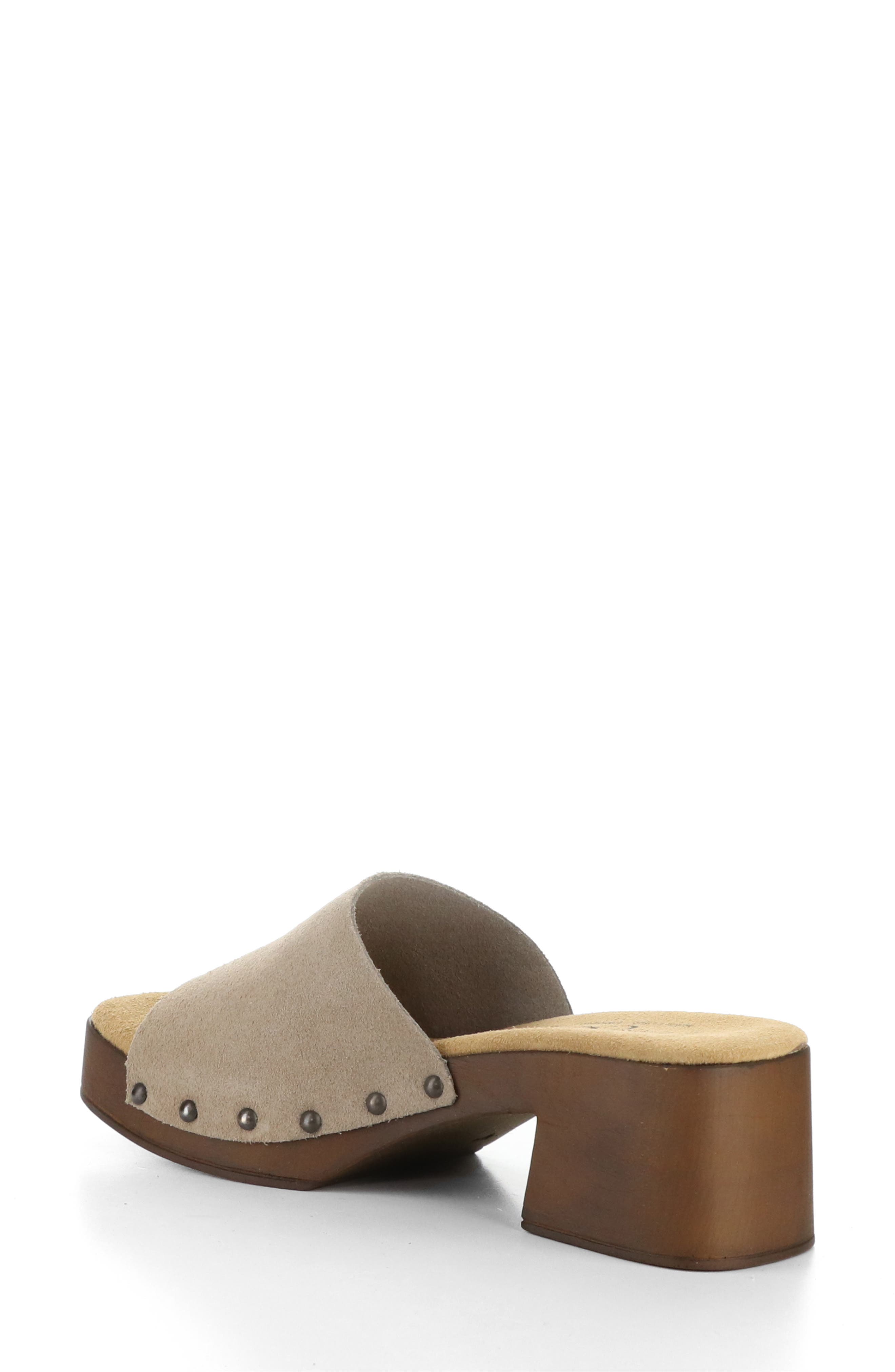 Bos. & Co. Marly Platform Slide Sandal, Alternate, color, Sand Suede
