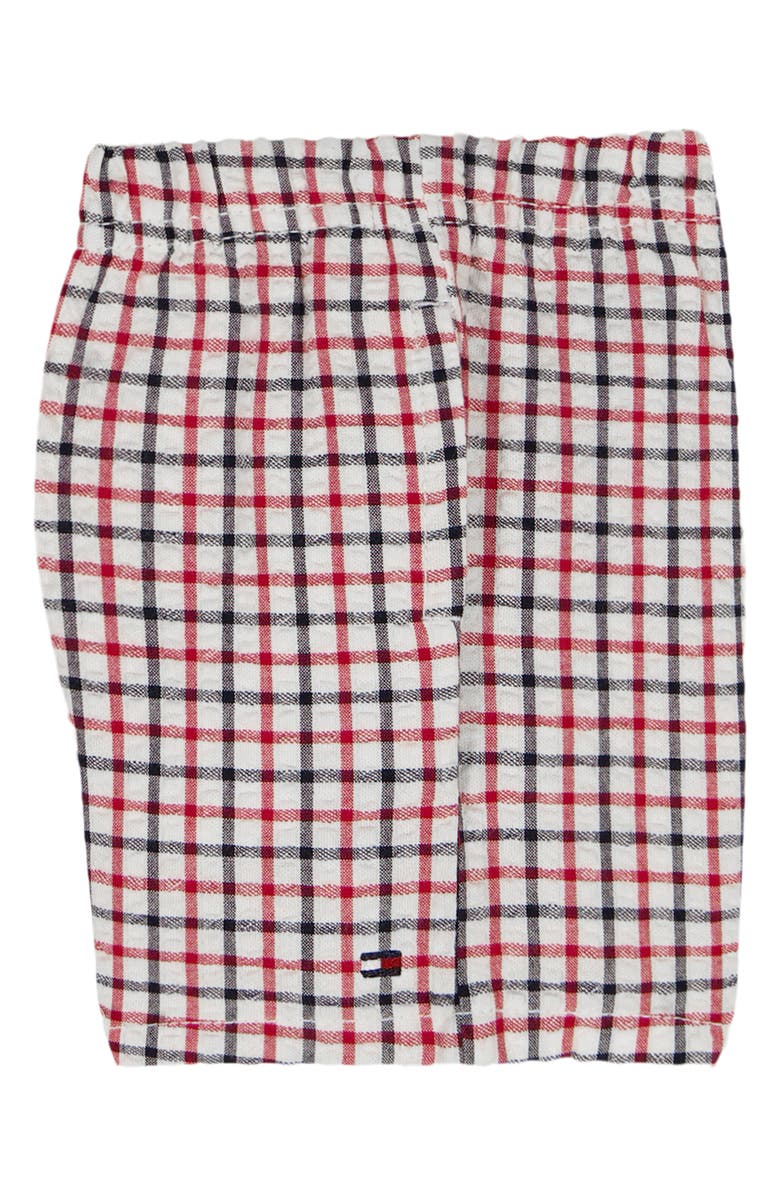 Tommy Hilfiger Short Sleeve Button-Up Shirt & Shorts Set, Alternate, color, Red