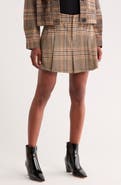 Sanctuary Check Pleated Skirt