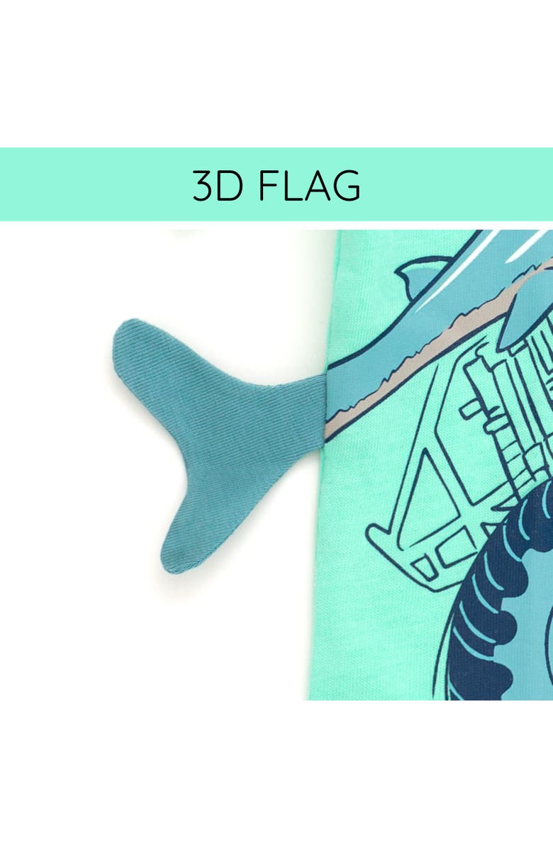 Monster Jam Novelty 3D Graphic T-Shirt, Alternate, color, Turquoise Megalodon