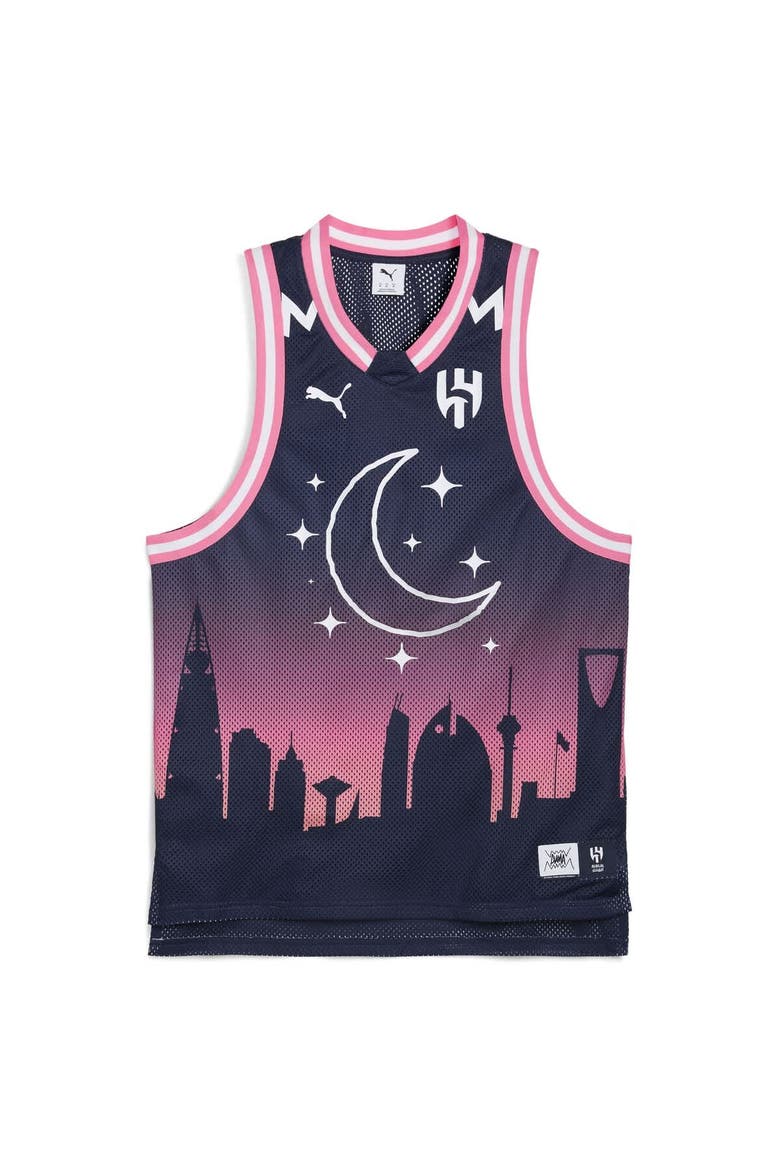 Men's Puma Navy Al Hilal 2025 FIFA Club World Cup dryCELL Basketball Jersey, Alternate, color, Navy