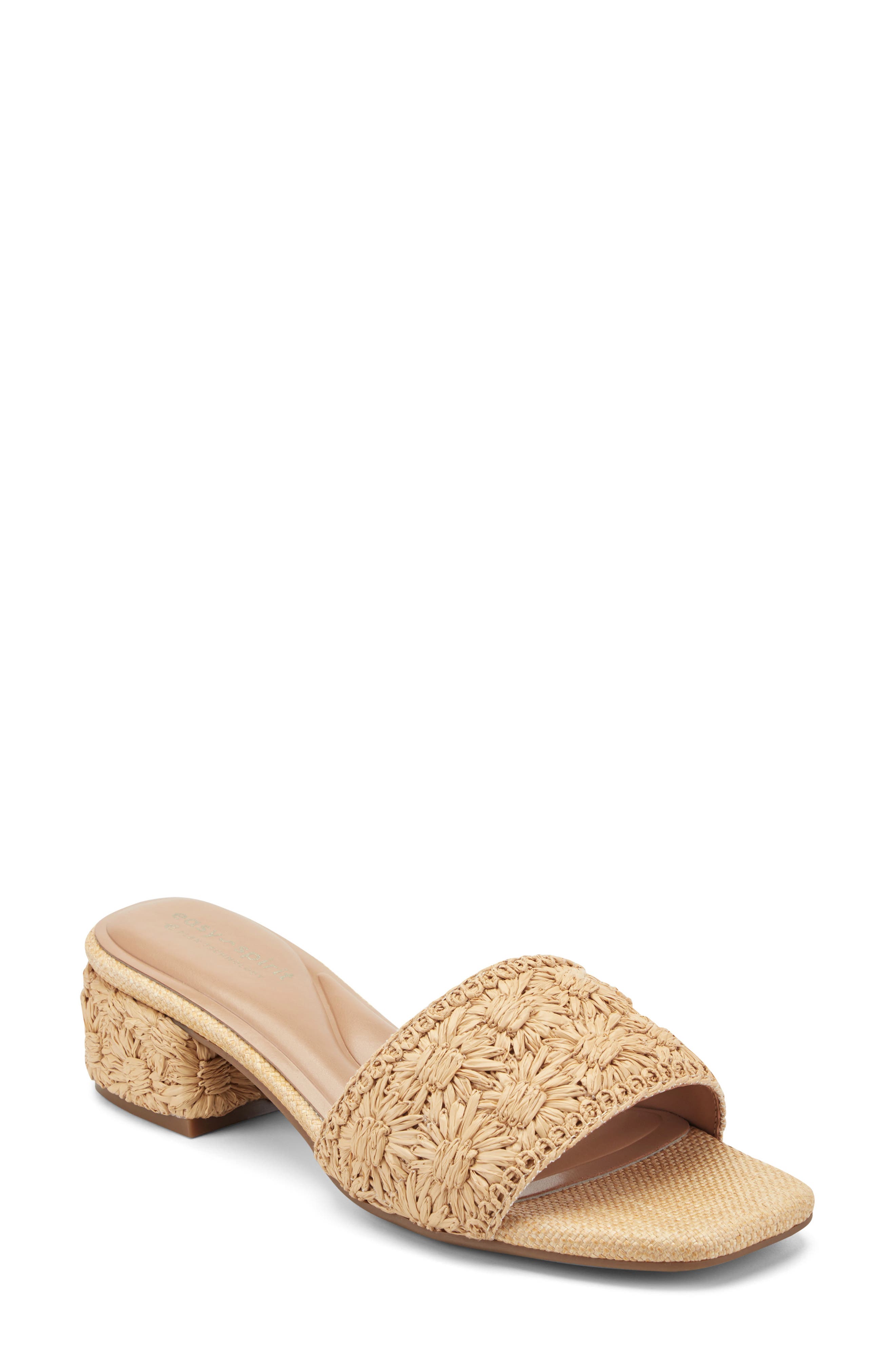 Easy Spirit Rosario Slide Sandal, Main, color, Light Natural