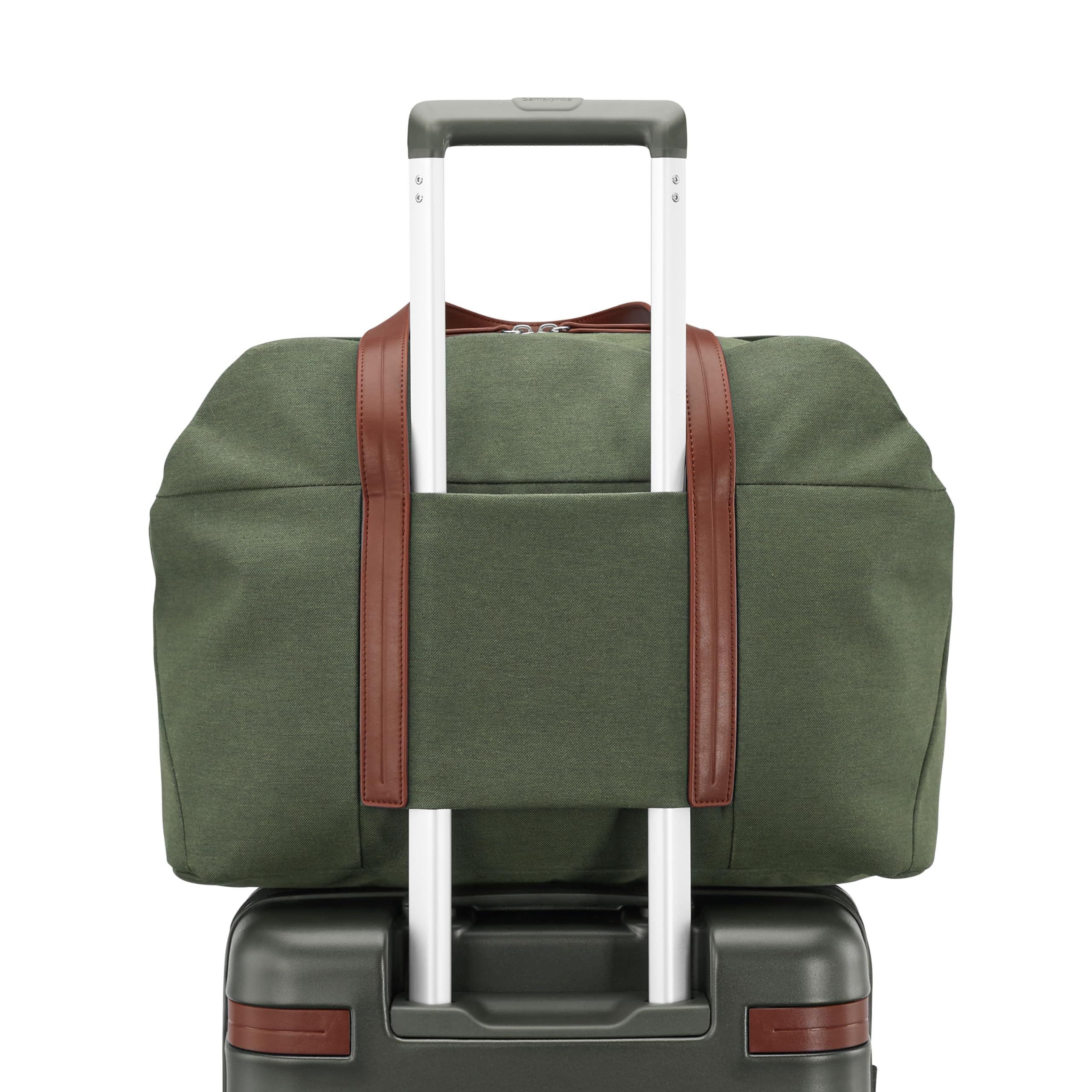 Samsonite Virtuosa Weekender Duffel Overnight Bag with Laptop Computer Sleeve, Alternate, color, Pine Green