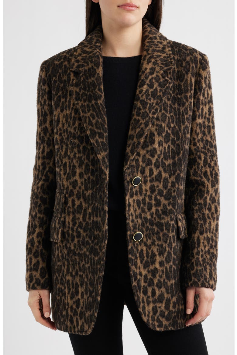 Leopard Print Jacket, Alternate, color, LEOPARD