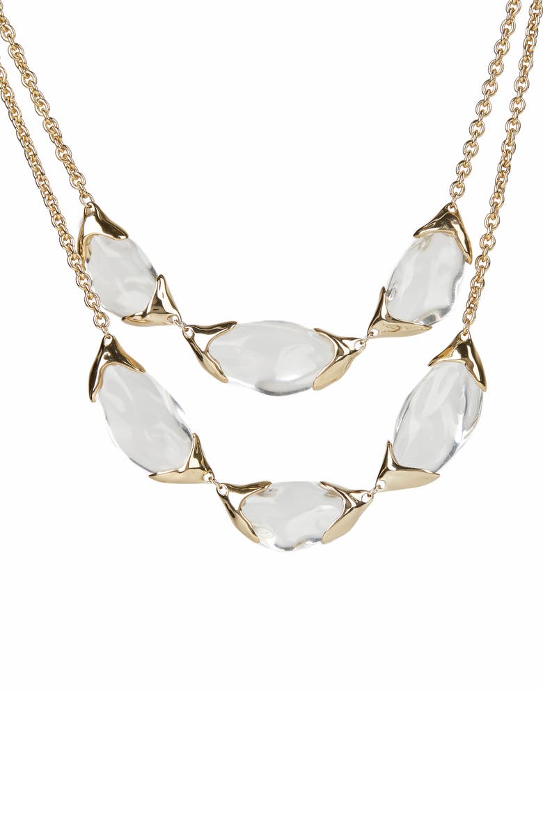 Alexis Bittar Encased Pebble Double Strand Necklace, Main, color,
