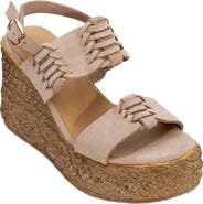 Forever & Always Shoes Olien Suede Leather Platform Espadrilles