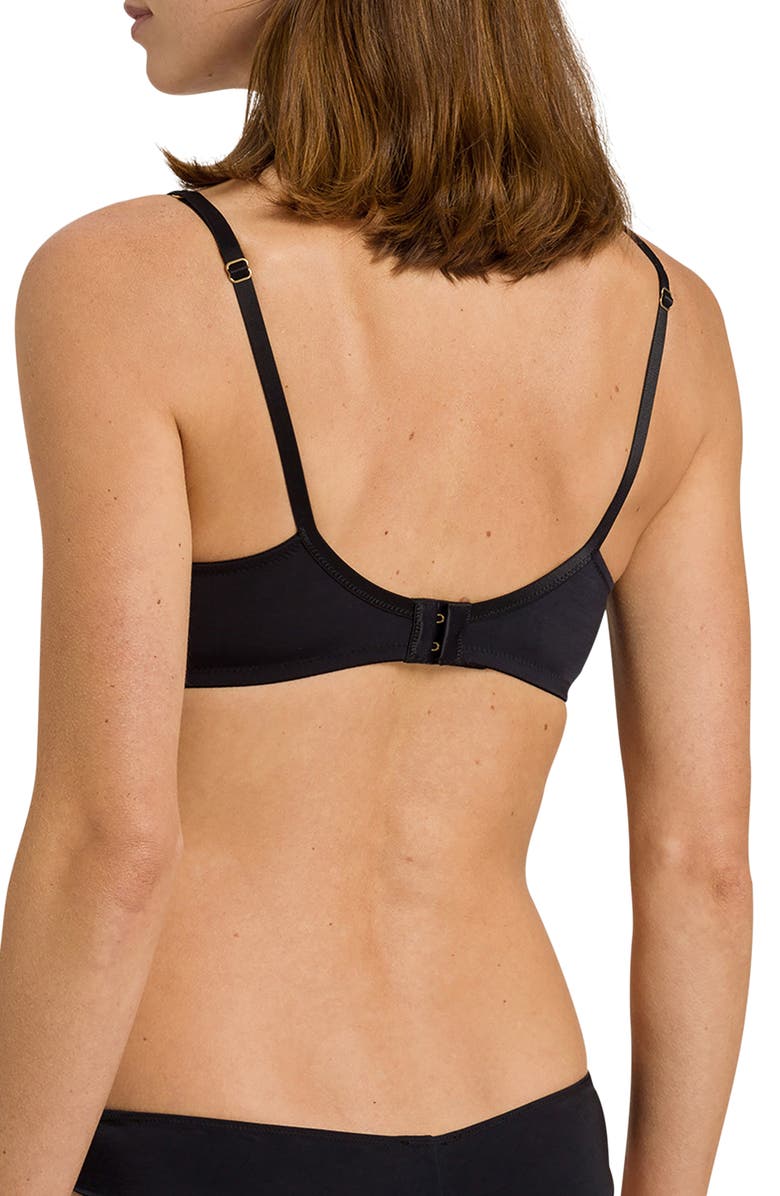 Hanro Clia Triangle Lace Bralette, Alternate, color, 