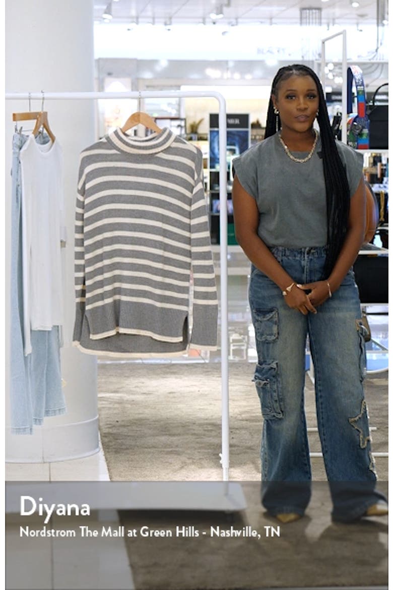 Cotton Blend Turtleneck Sweater video