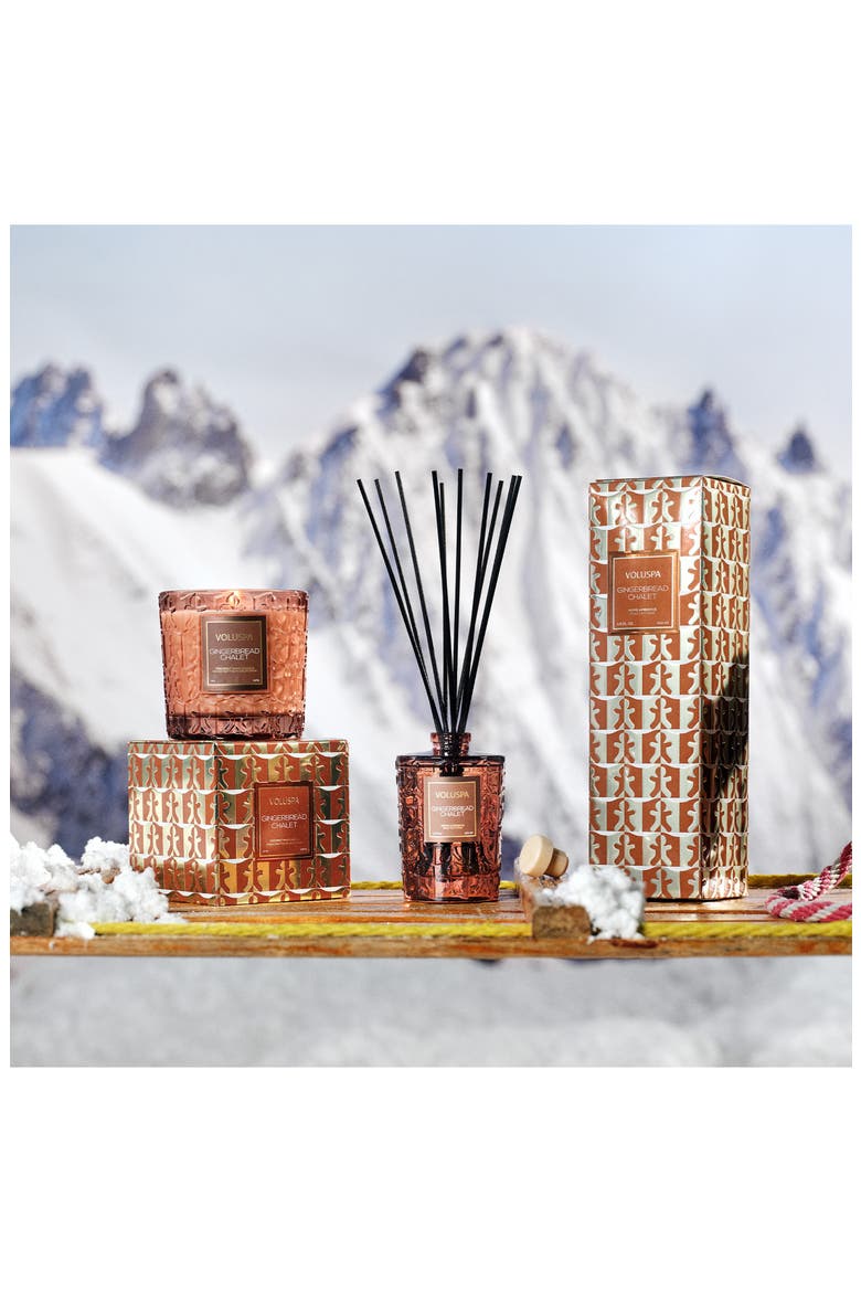 Gingerbread Chalet Candle, Alternate, color, GINGERBREAD CHALET