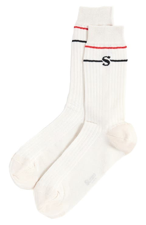 Cotton Blend Crew Socks