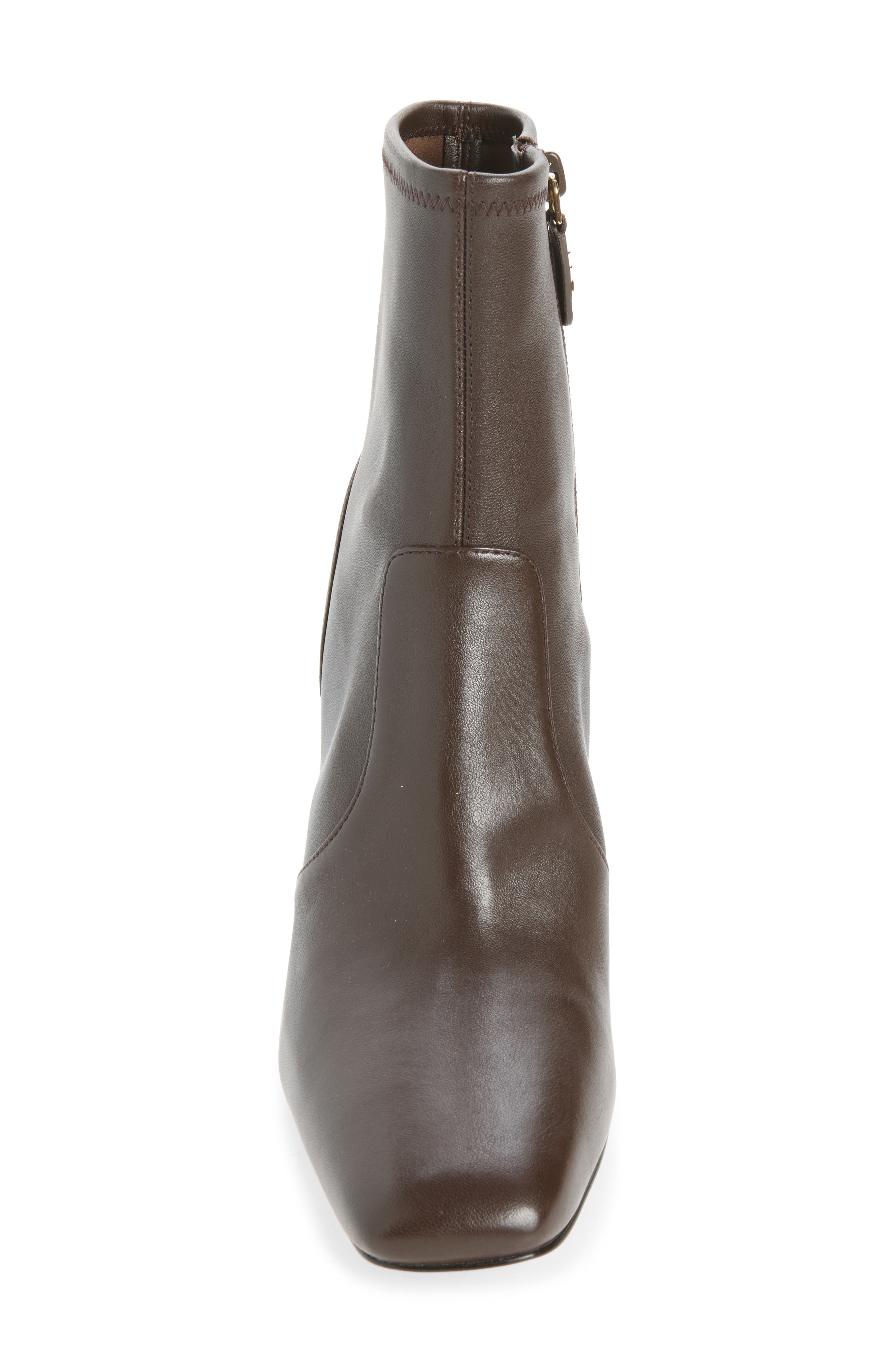 Simona Stretch Leather Bootie, Alternate, color, WALNUT STRETCH NAPPA