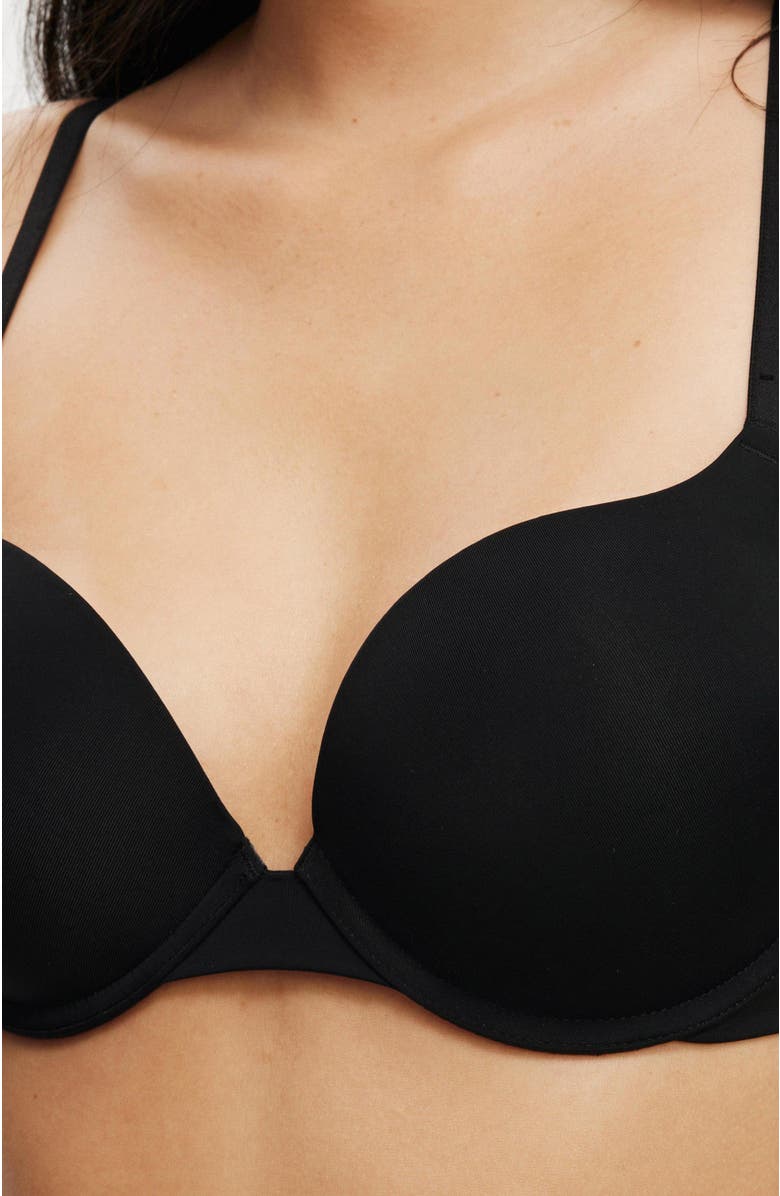 COTTON ON BODY Women's Ultimate Comfort Push Up2 T-Shirt Bra, Alternate, color, Black