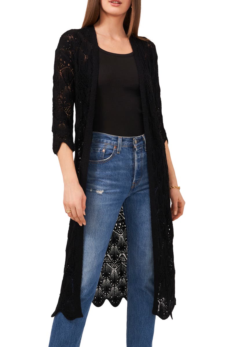 Vince Camuto Open Stitch Duster, Main, color, 