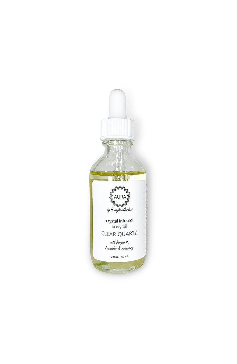 HONEYBEE GARDENS Crystal Infused Body Oil, Main, color, Clear Quartz