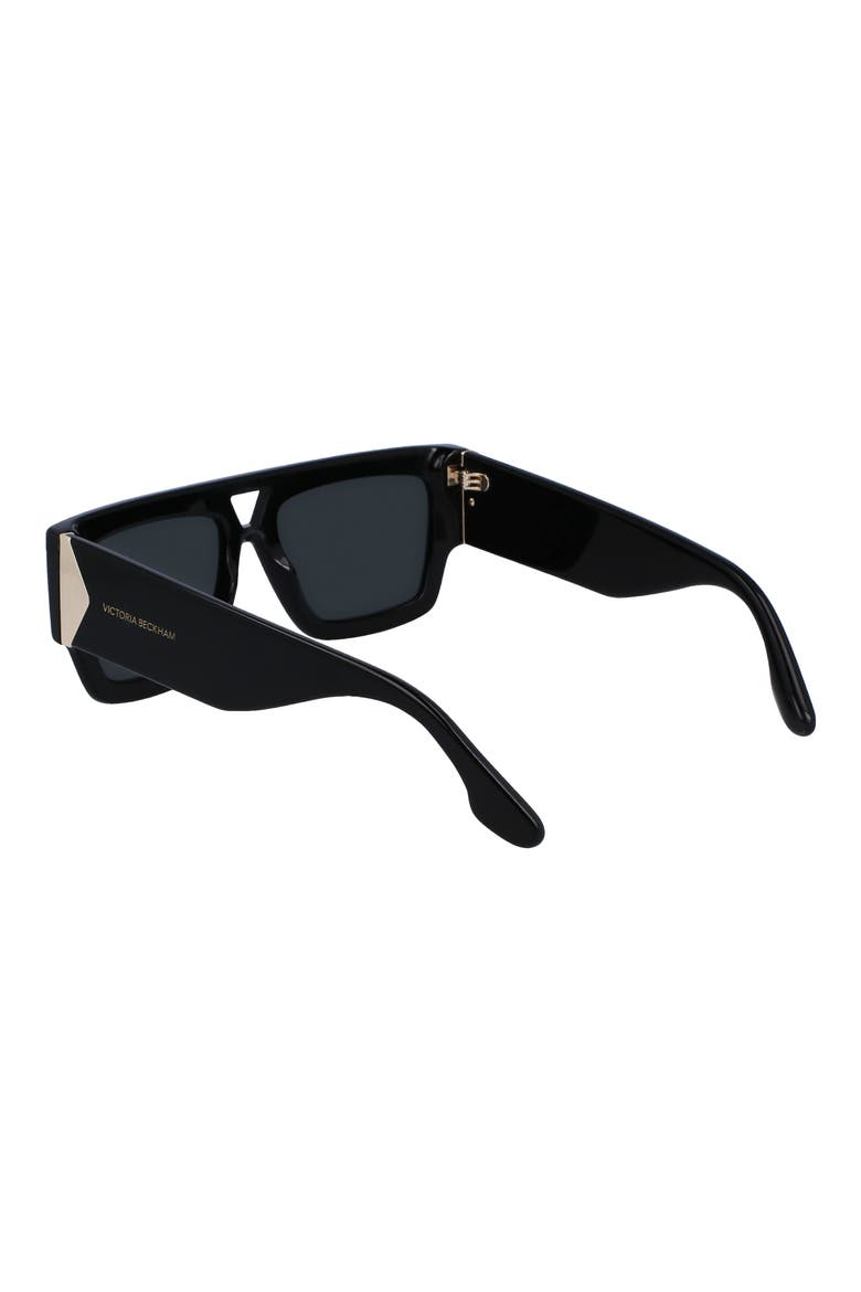 55mm Square Sunglasses, Alternate, color, BLACK