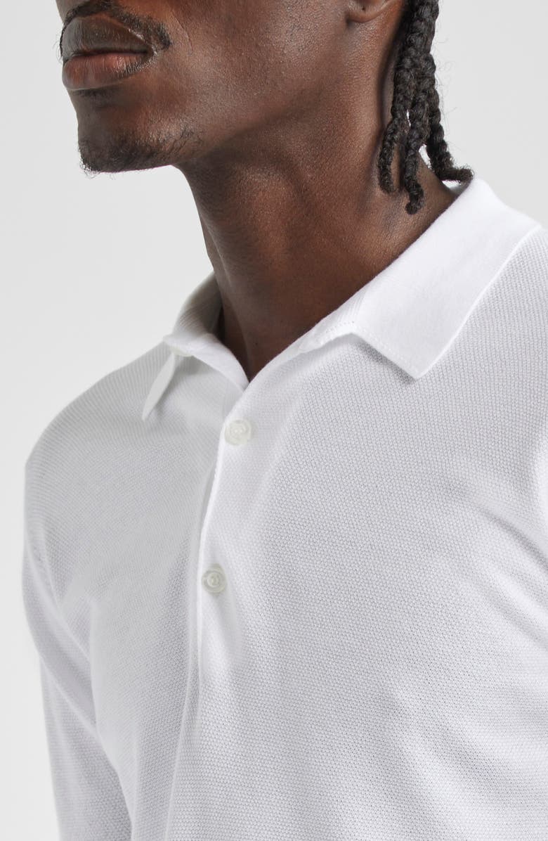 John Smedley Roth Solid Sweater Polo, Alternate, color, White