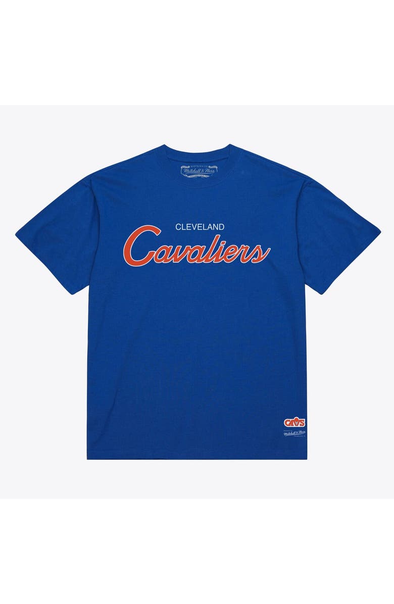 Mitchell & Ness Men's Mitchell & Ness Royal Cleveland Cavaliers Vintage Wordmark T-Shirt, Main, color, Royal