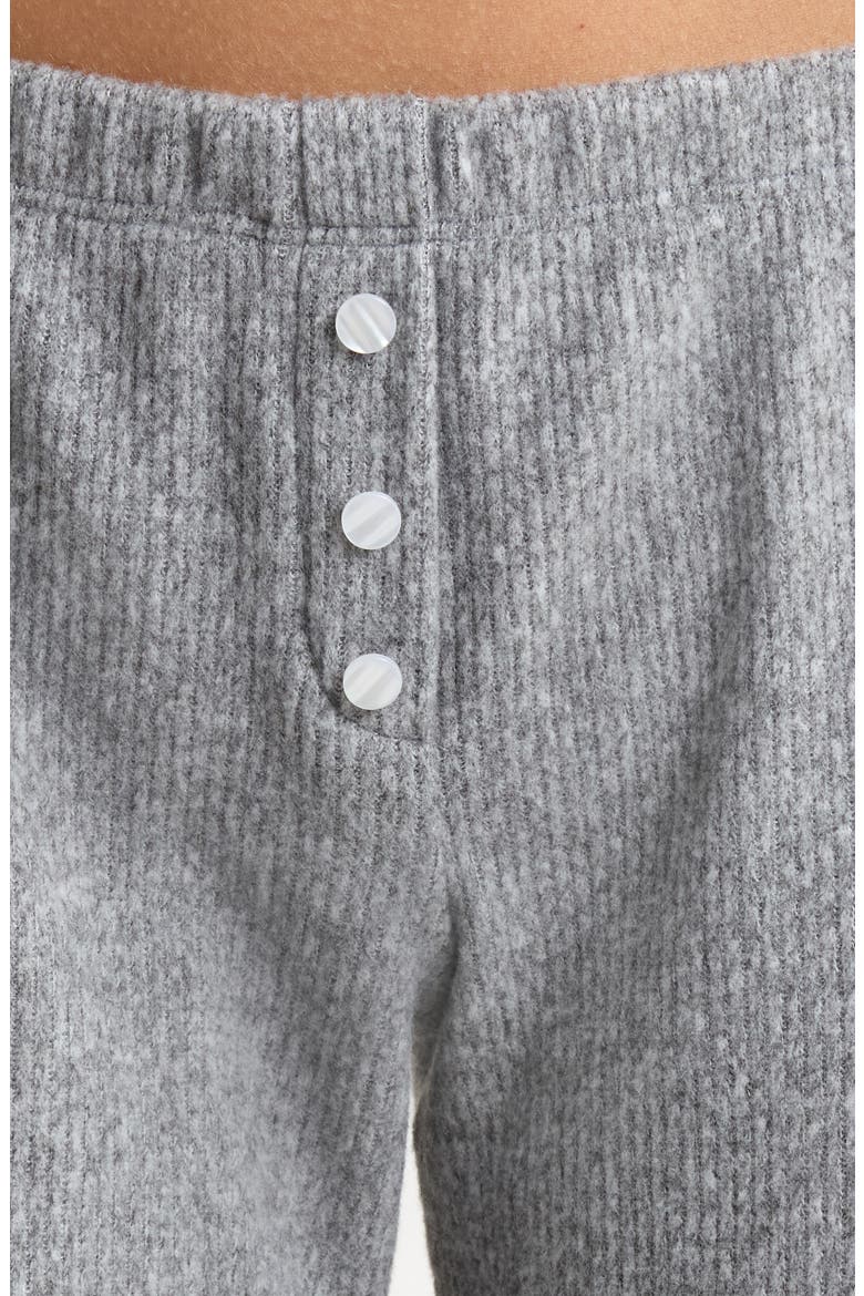 The Teala Low Rise Rib Pants, Alternate, color, HEATHER GREY