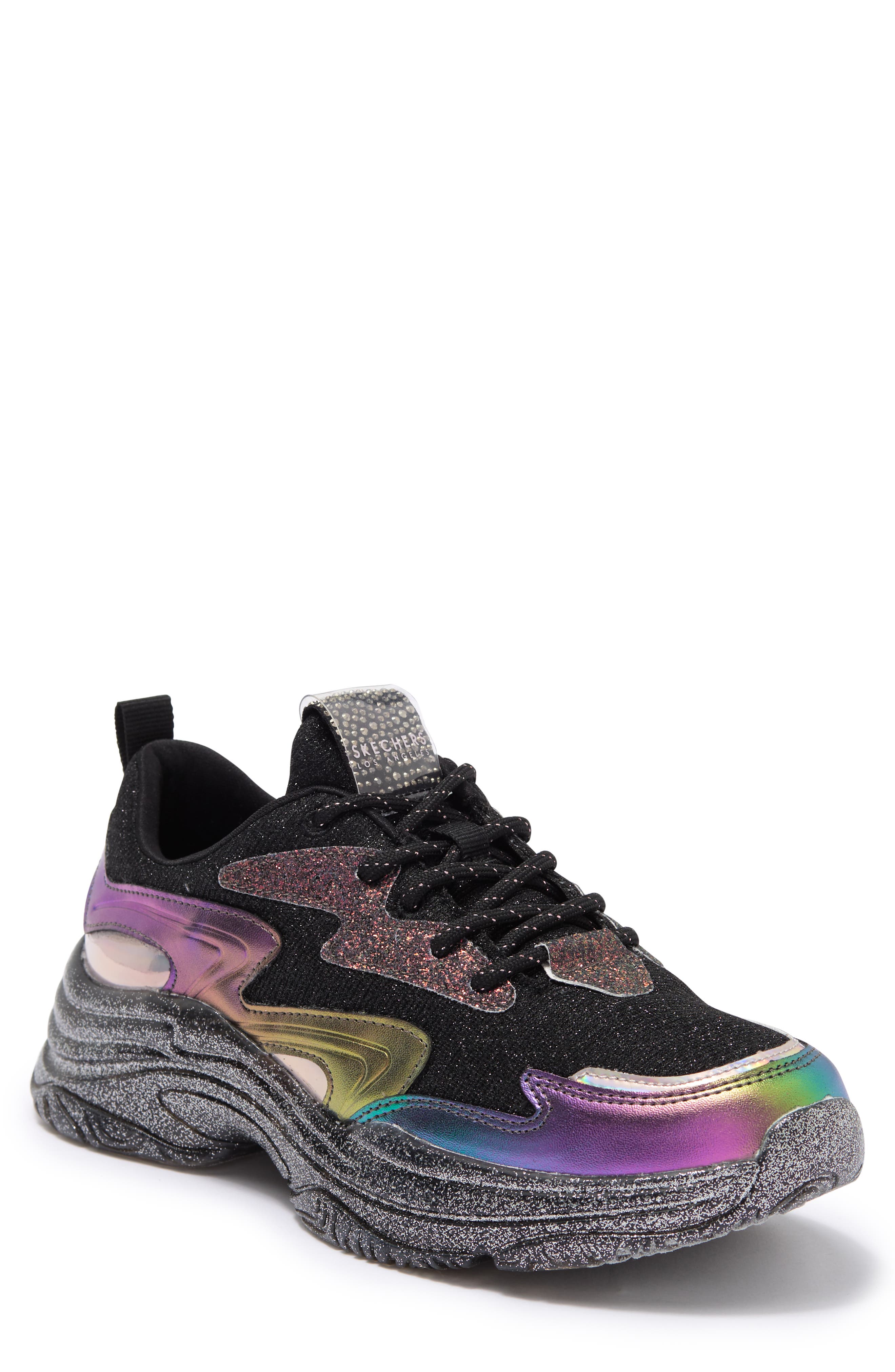 SKECHERS Prismatic Glitter Sneaker, Main, color, 