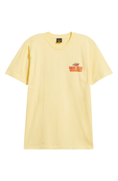 West Coast Water Decal Cotton Graphic T-Shirt