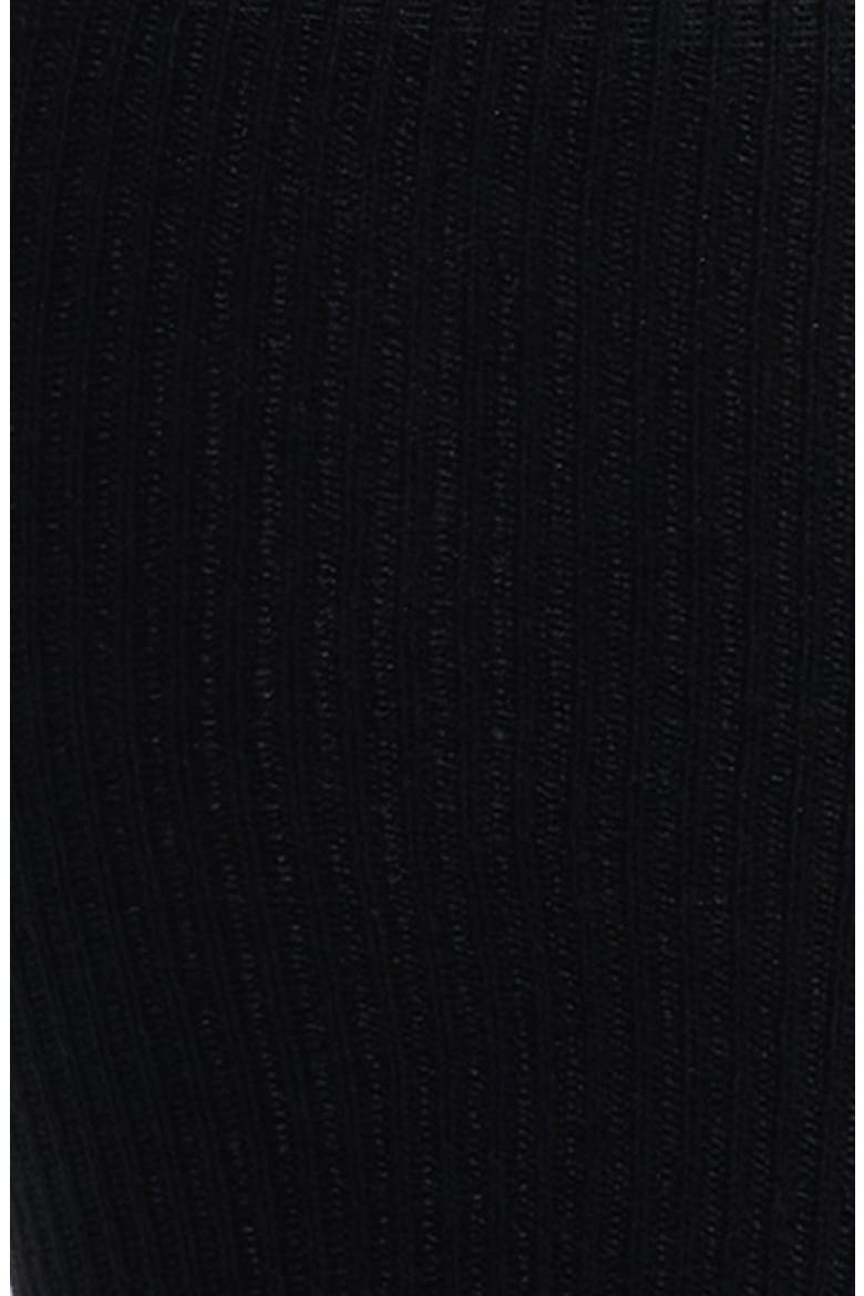 Marnie Cotton Blend Rib Stirrup Socks, Alternate, color, BLACK