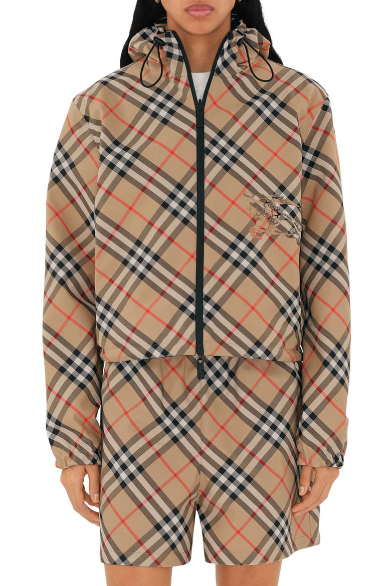Equestrian Knight Reversible Hooded Jacket, Main, color, SAND IP CHECK