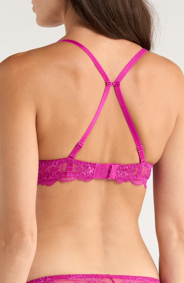 Simone Perele Reve Sheer Underwire Demi Cup Bra, Alternate, color, Azalea