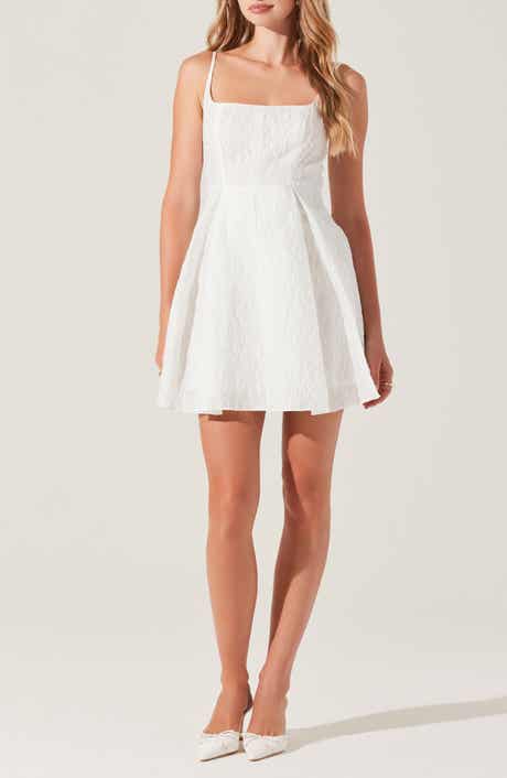 ASTR the Label Ellie Jacquard Fit & Flare Minidress