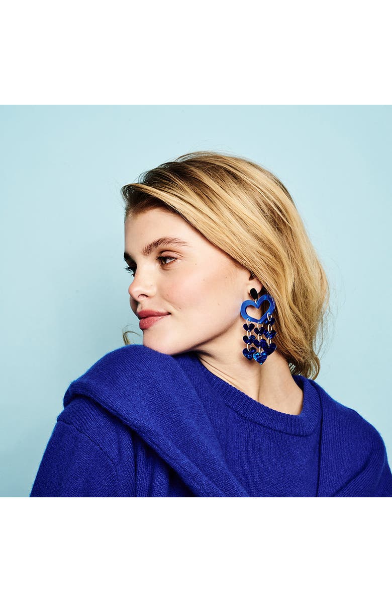 Toolally Heart Chandeliers - Royal Blue, Alternate, color, Royal Blue