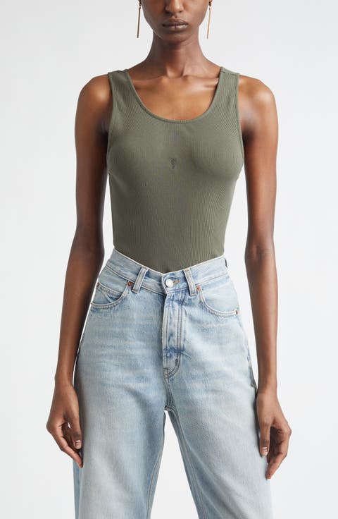 Cassandre Embroidered Rib Tank