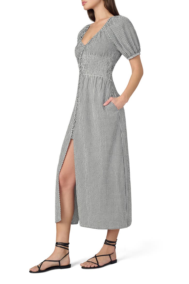 The Monet Gingham Dress, Alternate, color, BLACK/WHITE GINGHA