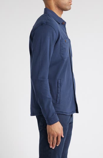 Lava Wash Fleece Knit Shirt Jacket