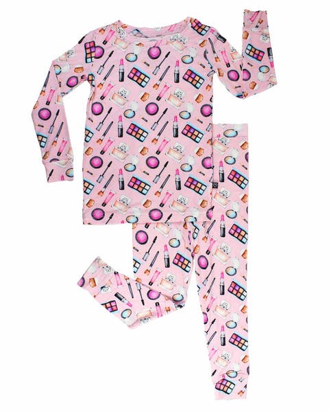 Makeup Print 2-Piece Pajama Set (Toddler, Little Kid & Big Kid)