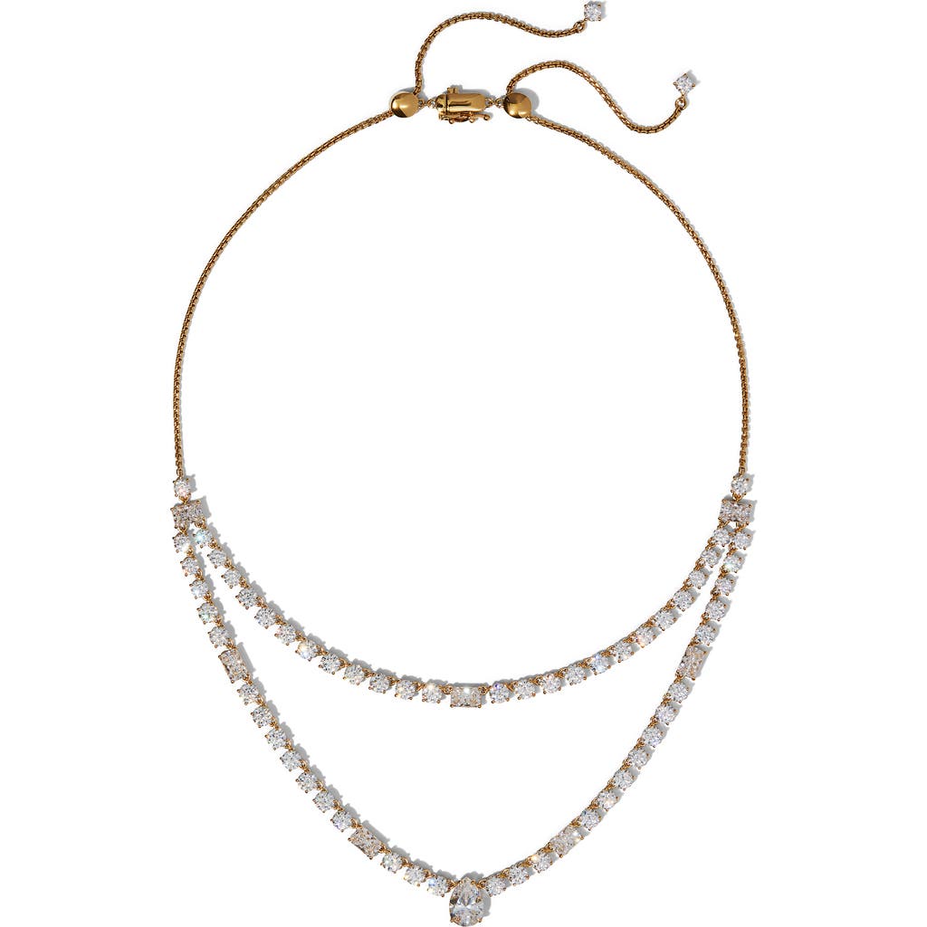 Nadri Everleigh Cubic Zirconia Collar Necklace In Gold
