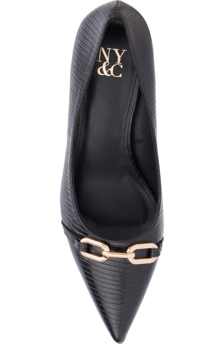 NEW YORK AND COMPANY Katerina Croc Embossed Faux Leather Pump, Alternate, color,