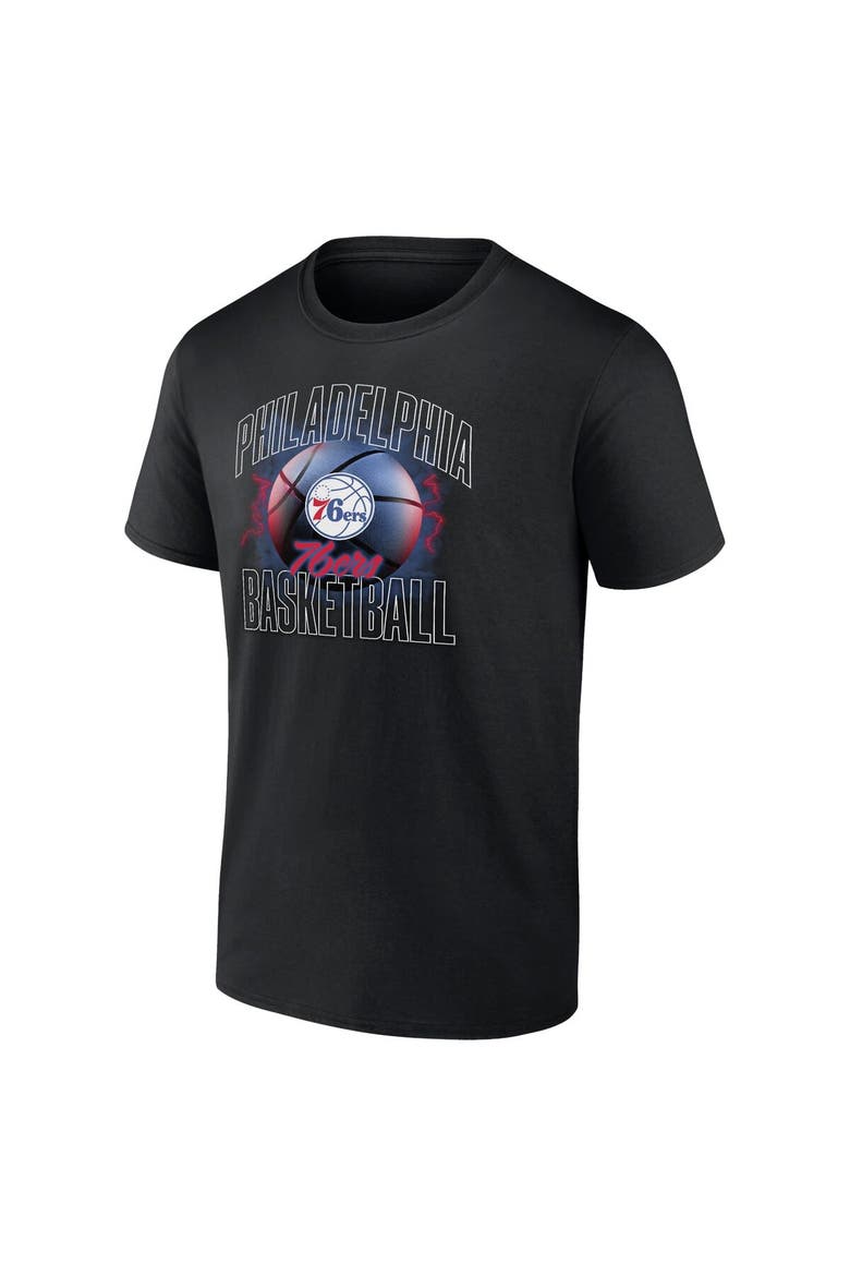 Men's Fanatics Branded Black Philadelphia 76ers Match Up T-Shirt, Alternate, color, Black