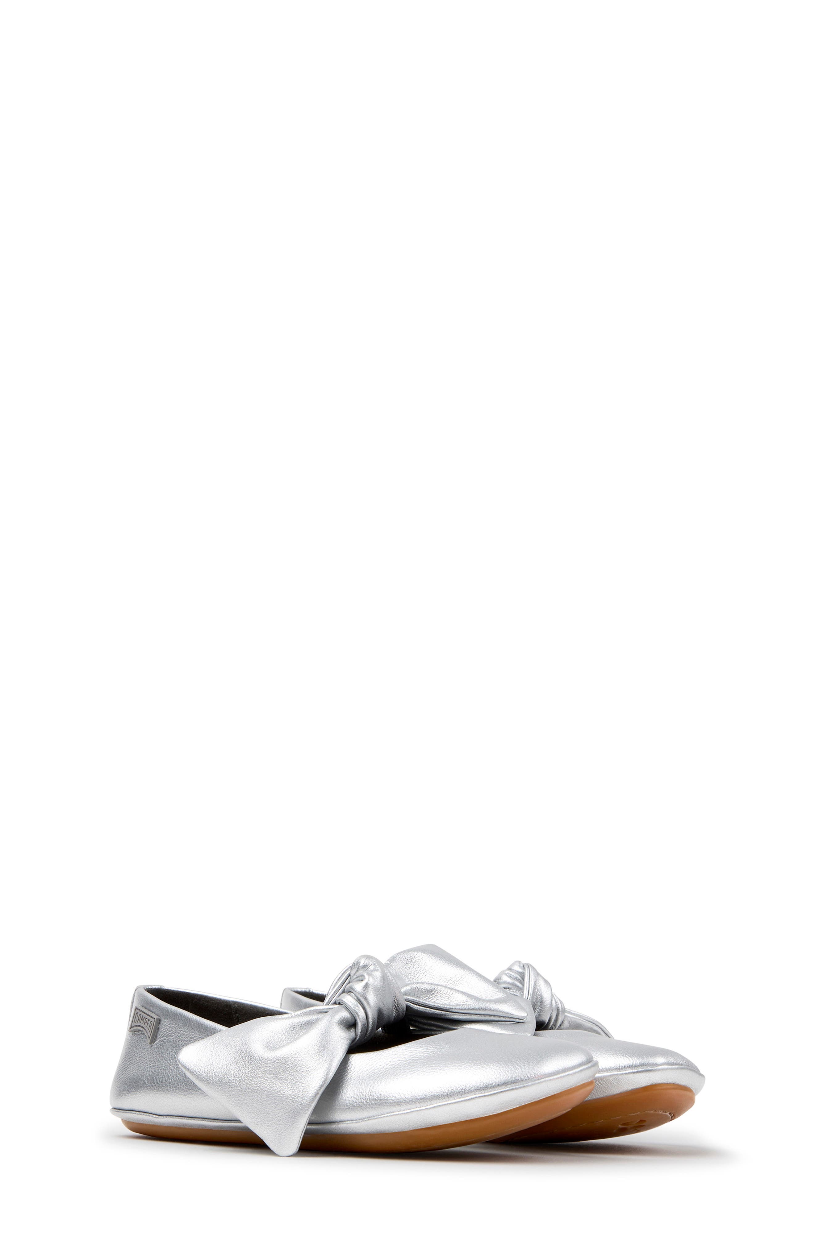 Kids' Right Ballerina Flat, Main, color, MEDIUM GRAY