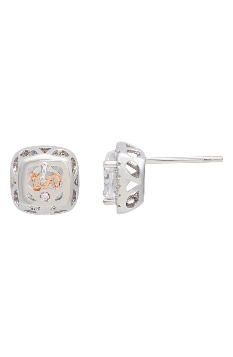 SUZY LEVIAN Cubic Zirconia Halo Stud Earrings, Alternate, color,