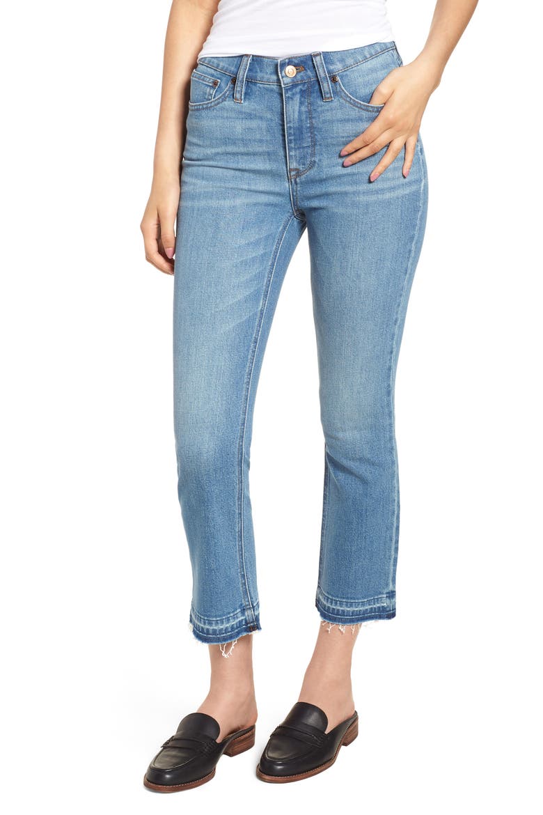 Billie Demi Boot Crop Jeans (Nordstrom Exclusive), Main, color, REDWOOD WASH