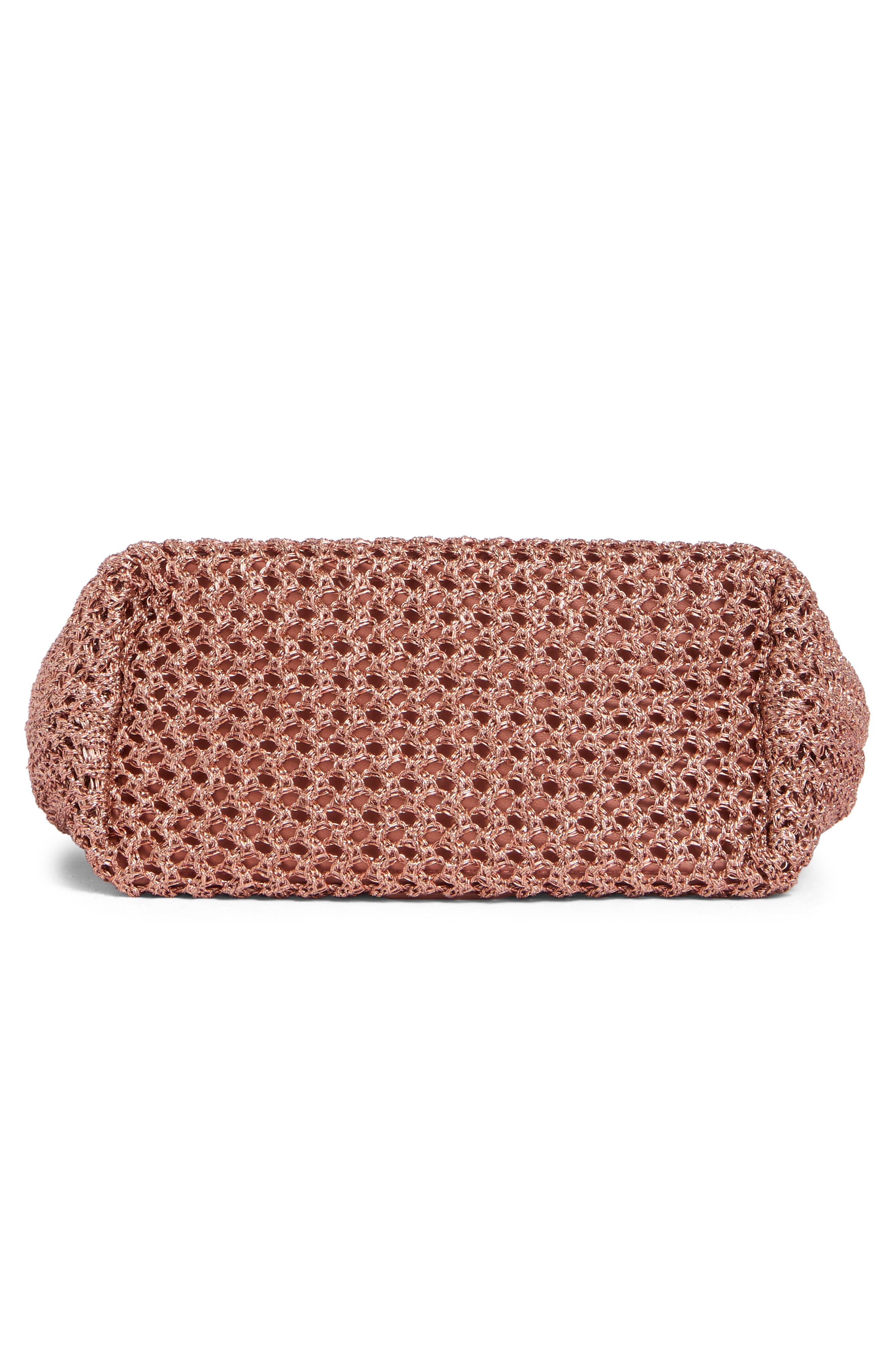 Ellina Beaded Shoulder Bag, Alternate, color, RUST