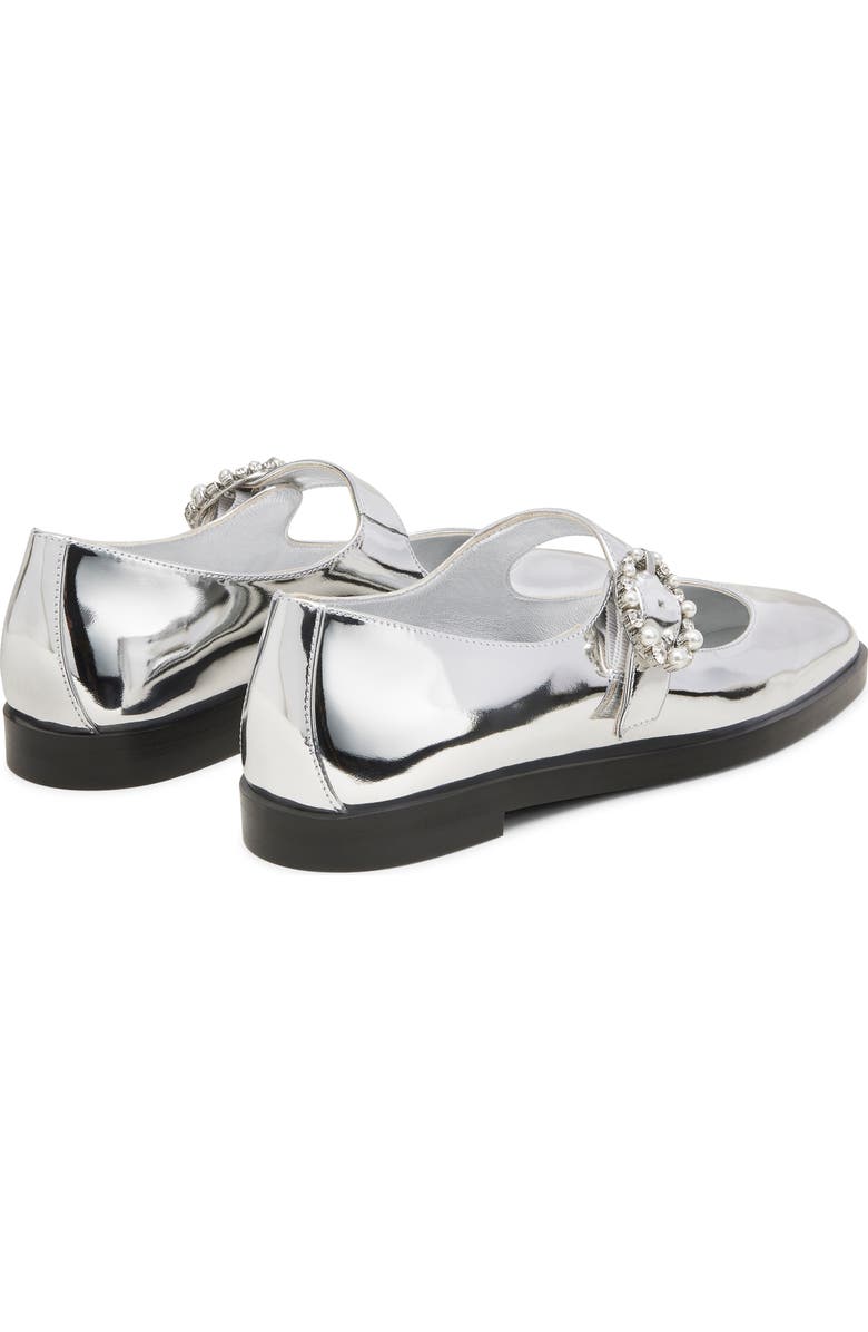 Stuart Weitzman Loralei Crystal Mary Jane, Alternate, color, Silver