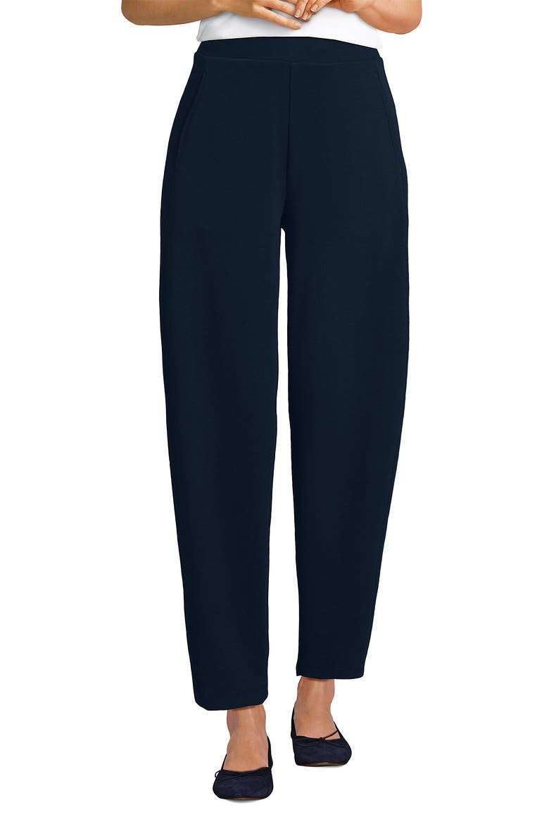 Sport Knit High Rise Barrel Ankle Pants, Alternate, color, Radiant Navy